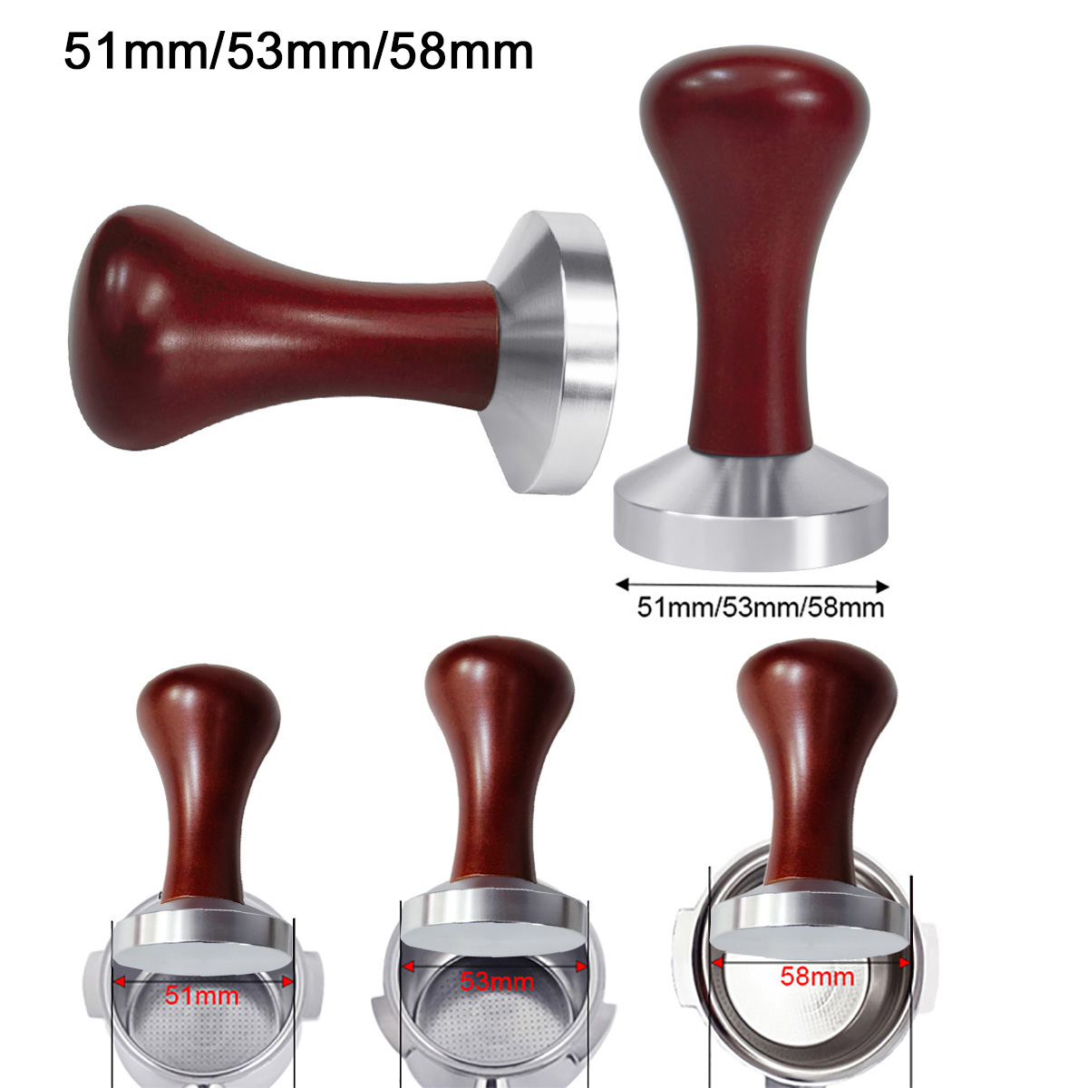 Espresso Tamper Set - 51 мм 53 мм 58 мм