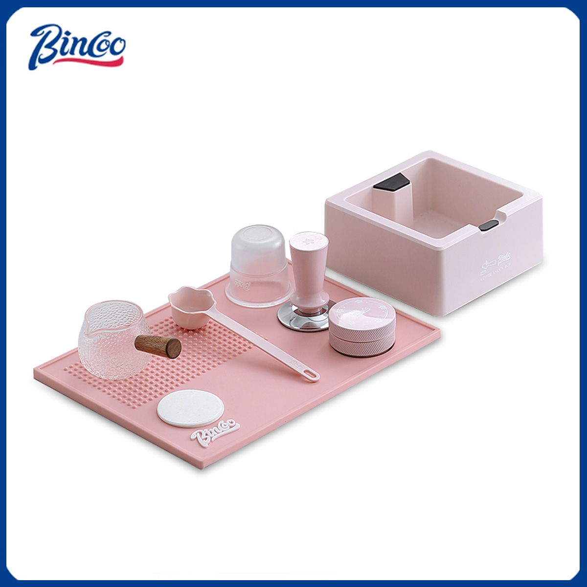 Espresso Tamper Set - Bincoo Pink Espresso 51 мм-58 мм