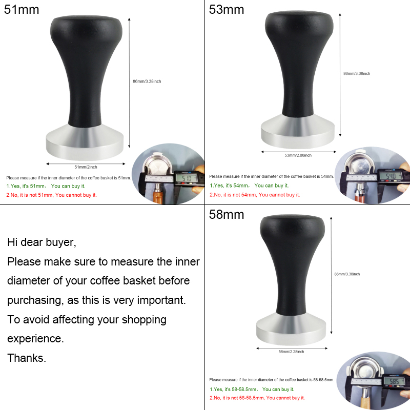 Темпер для эспрессо 51 мм/53 м – обзор и цена Espresso Tamper Set