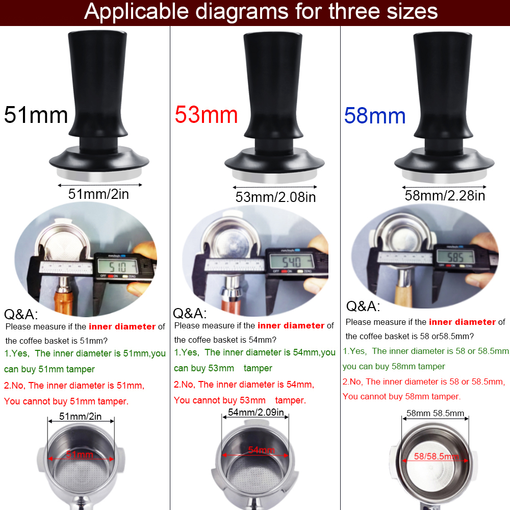 Темпер для эспрессо 51/53/58 м – обзор и цена Espresso Tamper Set