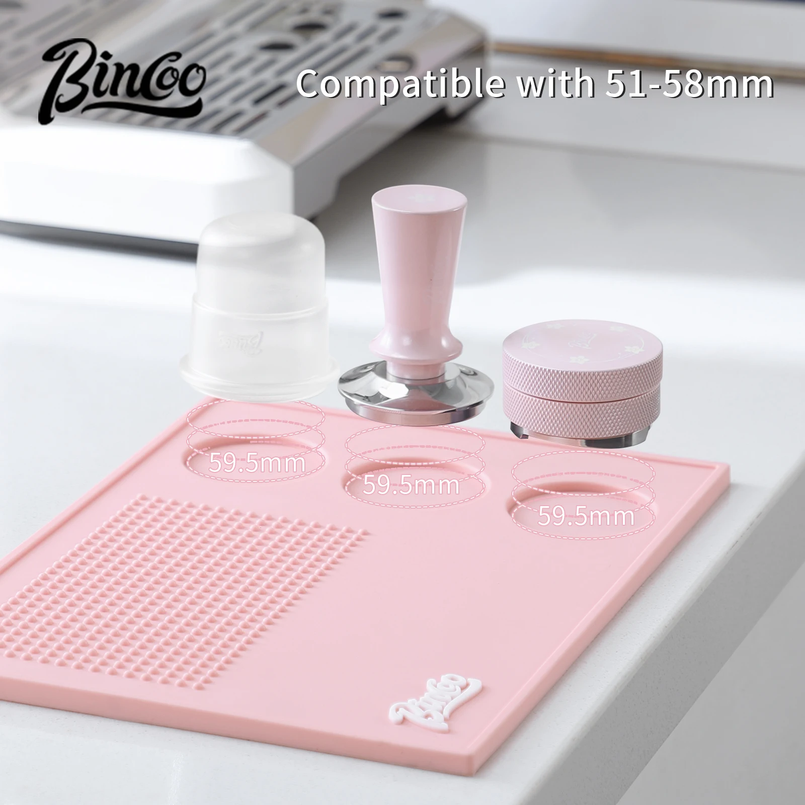 Bincoo Pink Espresso 51 мм-58  – обзор и цена Espresso Tamper Set